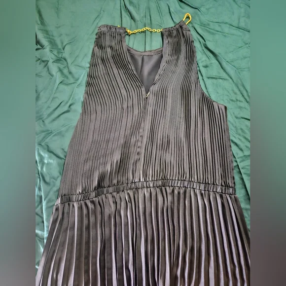 Michael Kors Navy Blue Pleated Jumpsuit - Picture 10 of 11